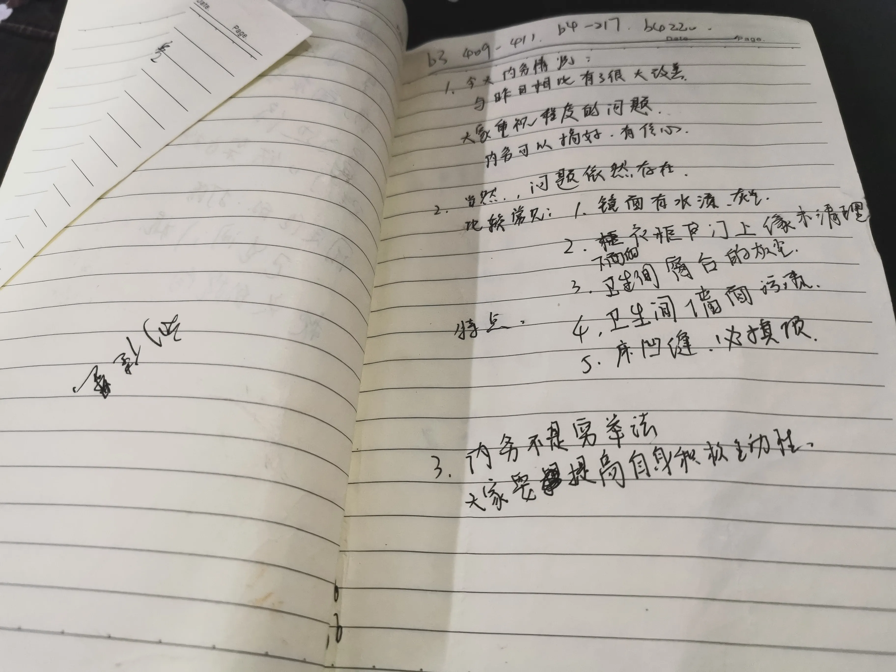 Internal Affairs Notes